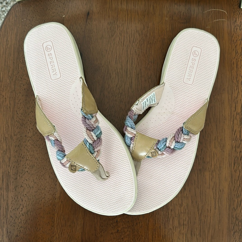 Sperry Women’s Size 8.5 Pink Parrotfish Flip Flops